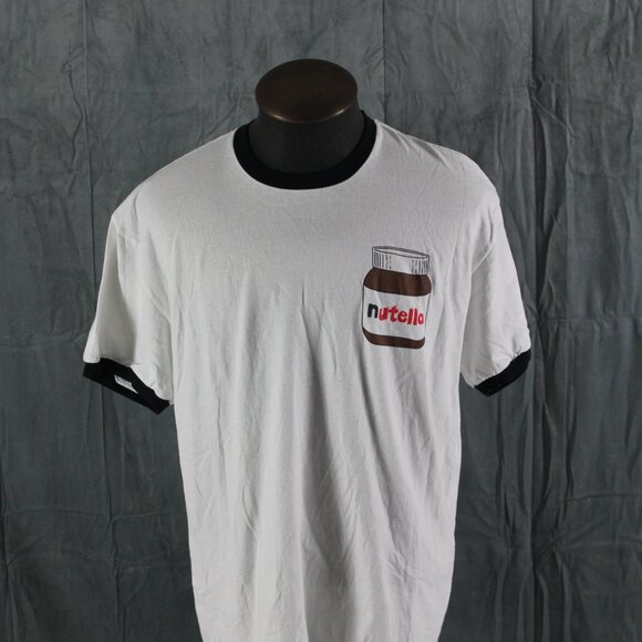 Vintage Ringer T-shirt - Nutella Spread - Men's XL - Picture 4 of 9